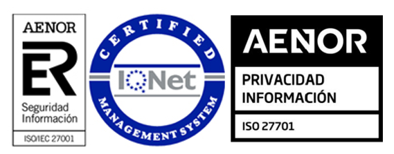Logotipos de AENOR e IQNET